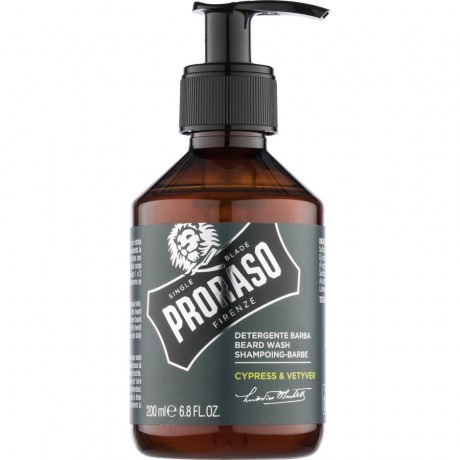 Proraso (Прорасо) Cypress & Vetyver Bartreiniger очиститель для бороды, 200 мл