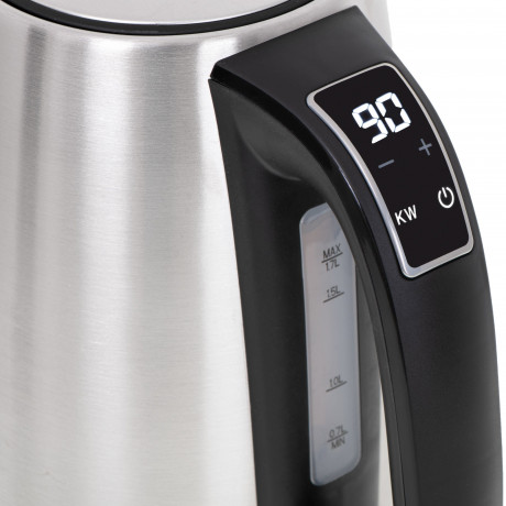 JUNG JUNG Wasserkocher ADLER AD1340 Wasserkocher mit Temperatureinstellung Digital kettle, 1.7 l, 2200 W, Edelstahl Kocher, 1,7 Liter 360° Basis, BPA- Frei, LCD Display Kettle  Чайник JUNG Чайник ADLER AD1340 с цифровым чайником с регулировкой температуры