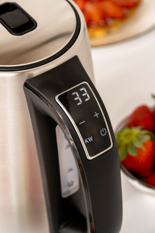 JUNG JUNG Wasserkocher ADLER AD1340 Wasserkocher mit Temperatureinstellung Digital kettle, 1.7 l, 2200 W, Edelstahl Kocher, 1,7 Liter 360° Basis, BPA- Frei, LCD Display Kettle  Чайник JUNG Чайник ADLER AD1340 с цифровым чайником с регулировкой температуры