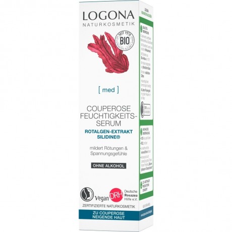 Logona Couperose Feuchtigkeits-Serum Rotalgenextrakt SILIDINE Увлажняющая сыворотка с куперозом Экстракт красных водорослей SILIDINE