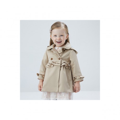 Dave  Bella Eleganter Trenchcoat mit Kapuze fur Madchen Элегантный тренч с капюшоном для девочки
