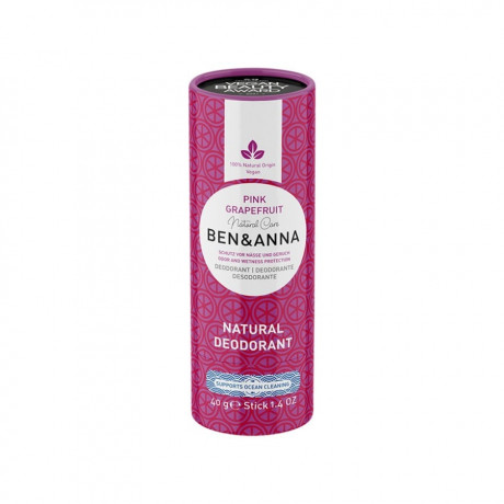 Ben  Anna Natural Deodorant Stick Pink Grapefruit  Натуральный дезодорант-стик Розовый грейпфрут