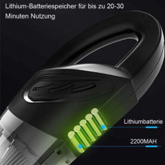 MOUTEN MOUTEN Akku-Handstaubsauger Multifunktionaler kabelloser Auto-Nass- und Trockensauger, Geeignet fur Autos, Wohnungen und Buros  Беспроводной ручной пылесос MOUTEN, многофункциональный беспроводной автомобильный пылесос для влажной и сухой уборки, п