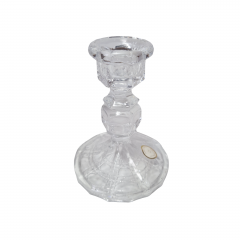 Подсвечник хрустальный винтажный Lead Crystal Echt Bleikristal, 11 x 7,5 см, Германия, 1960-70гг.