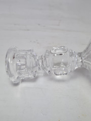 Подсвечник хрустальный винтажный Lead Crystal Echt Bleikristal, 11 x 7,5 см, Германия, 1960-70гг.