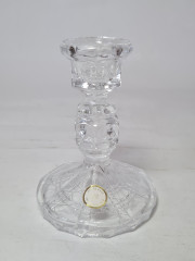 Подсвечник хрустальный винтажный Lead Crystal Echt Bleikristal, 11 x 7,5 см, Германия, 1960-70гг.