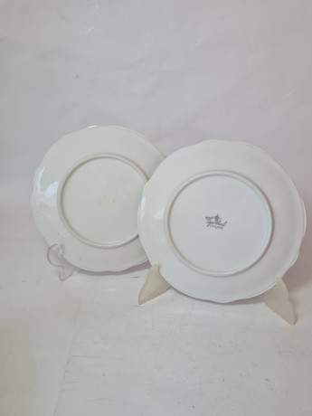 Тарелки декоративные винтажные gerthal Collette, фарфор с изображением позовзки с лошадьми, 2 шт х 20 x 2 см, Германия, 1960-70гг.