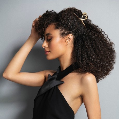 The Hair Edit Gold French Twist Claw Clip  Золотая клипса French Twist Claw