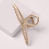 The Hair Edit Gold French Twist Claw Clip  Золотая клипса French Twist Claw