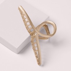 The Hair Edit Gold French Twist Claw Clip  Золотая клипса French Twist Claw