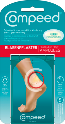 Compeed Compeed Blister Plaster Medium Пластырь от мазолей Medium, 5 шт
