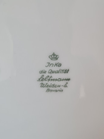 Набор глубоких тарелок винтаж Seltmann Weiden Bavaria, белый фарфор с позолоченным краем,  3 штуки х 23 x 7 см , 20,5 x 6,5 см, 19 x 5,5 см, Германия, 1960-70гг.