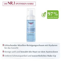 Eucerin DermatoCLEAN Hyaluron Miz.Reinigungsschaum  DermatoCLEAN Hyaluron Miz.пенка для умывания