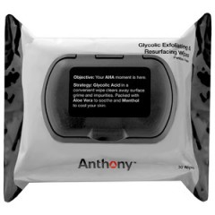 Anthony For Men Щёточка для очистки лица Face Glycolic Exfoliating and Resurfacing Wipes
