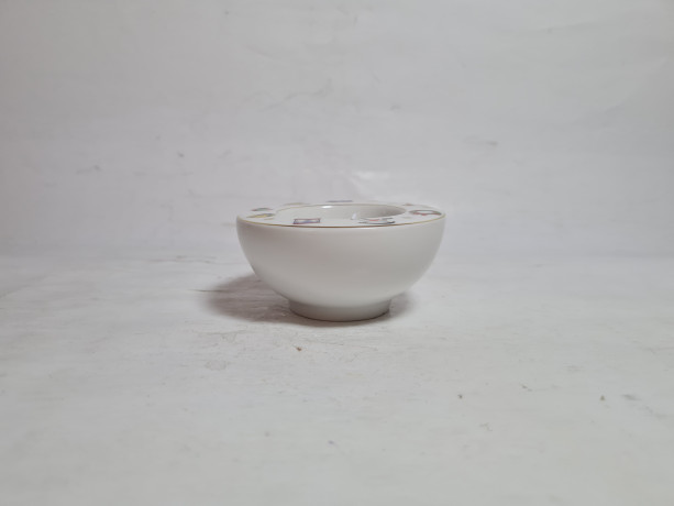 Подсвечник винтажный Schrinding Bavaria  с рождественским декором, фарфор, 8 x 4 см, Германия, 1960-70гг.