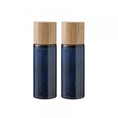 Bitz Bitz Gastro dark blue Salzmuhle &amp; Pfeffermuhle Set 2-tlg. d: 5 cm / h: 16,7 cm Набор мельниц для соли и перца Bitz Gastro темно-синий 2 шт. д: 5 см / ч: 16,7 см