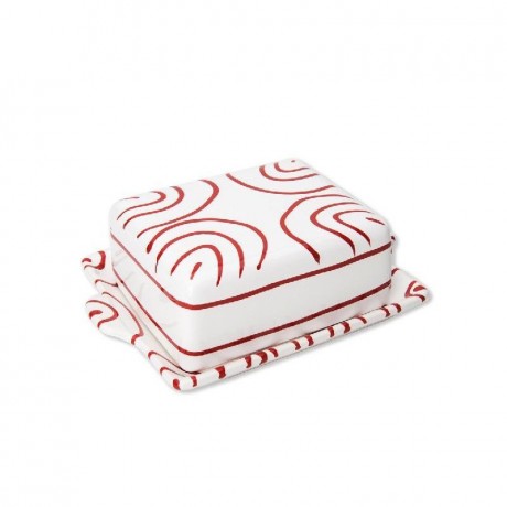 Gmundner Keramik Gmundner Keramik Rotgeflammt Butterdose 125 g Масленка Gmundner керамическая с красным пламенем 125 г