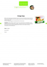 Kraueterhaus Sanct Bernhardt Orange Soap, 100 г