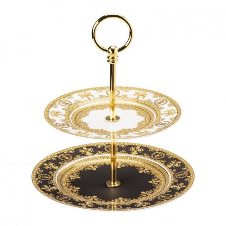 Rosenthal meets Versace Rosenthal Versace I love Baroque Etagere klein 2-tlg. Teller 18-22 cm Rosenthal Versace Подставка для торта I love Baroque маленькая 2 шт. Тарелка 18-22 см