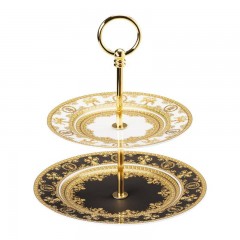 Rosenthal meets Versace Rosenthal Versace I love Baroque Etagere klein 2-tlg. Teller 18-22 cm Rosenthal Versace Подставка для торта I love Baroque маленькая 2 шт. Тарелка 18-22 см