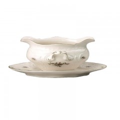 Rosenthal Rosenthal Sanssouci Elfenbein Moosrose neu Sauciere 0,65 l Rosenthal Sanssouci Ivory Moosrose новый соусник 0,65 л
