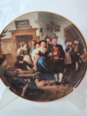 LILIEN PORZELLAN Номерная декоративная тарелка "Танцы" Франц фон Дефреггер, 6766С, 20см, Германия, 1989г.