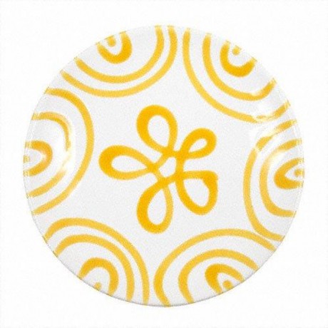 Gmundner Keramik Gmundner Keramik Gelbgeflammt Kaffee-/Tee-Untertasse Cup d: 15 cm / h: 2,5 cm Керамическая чашка Gmundner для чая/кофе с желтым пламенем д: 15 см / высота: 2,5 см