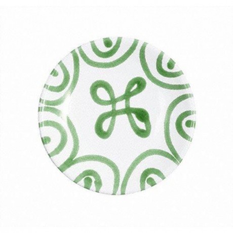 Gmundner Keramik Gmundner Keramik Grungeflammt Mokka-/Espresso-Untertasse glatt d: 11 cm Gmundner керамическое блюдце для мокко/эспрессо с зеленым пламенем, гладкое d: 11 см