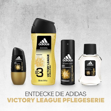 adidas Victory League Deo spray Адидас Дезодорант cпрей для тела  48 часов мужской, 150 мл, 3 штуки