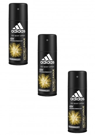 adidas Victory League Deo spray Адидас Дезодорант cпрей для тела  48 часов мужской, 150 мл, 3 штуки