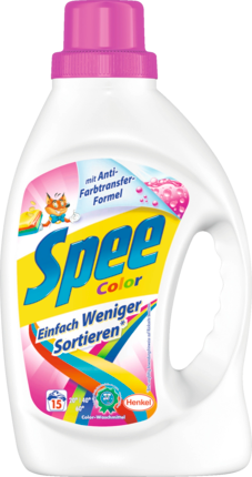 Spee Жидкое моющее средство	 Гель для стирки цветного белья Einfach Weniger Sortieren, 15 загрузок