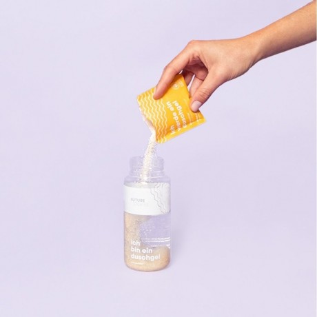 FUTURE STORIES Duschgel Pulver 3er Set Mango & Orange  Гель-пудра для душа Набор из 3 порошков манго и апельсина