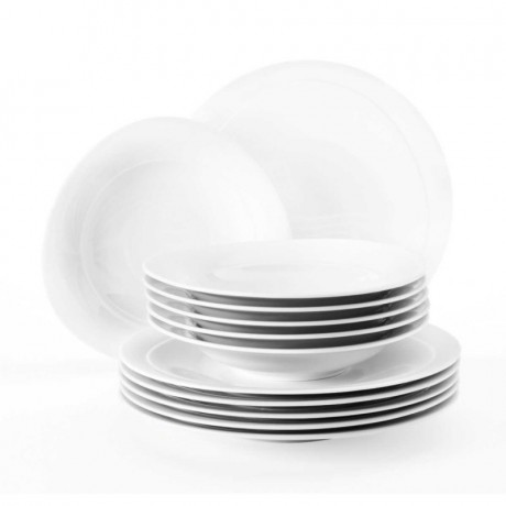 Seltmann Weiden Seltmann Weiden Trio Weiss Tafelservice 12-tlg. Seltmann Weiden Trio Белый сервиз столовый 12 предм.