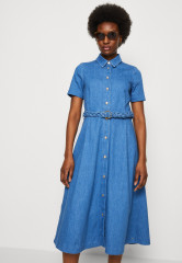 Tommy Hilfiger FLARE DRESS EMMY Denim dress blue denim ПЛАТЬЕ EMMY Джинсовое платье синий деним