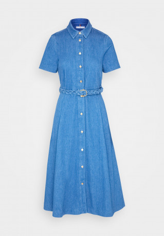 Tommy Hilfiger FLARE DRESS EMMY Denim dress blue denim ПЛАТЬЕ EMMY Джинсовое платье синий деним