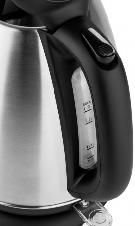 Hyundai Hyundai Wasserkocher VK302, 1,7 l, 2200 W, Edelstahl, Doppelsicherheitssystem, transparenter Deckel  Чайник Hyundai VK302, 1,7л, 2200Вт, нержавеющая сталь, двойная система безопасности, прозрачная крышка