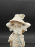 Статуэтка винтажная большая "Вальяжная девушка в шляпе", фарфор, большая, 26 х 9 см, Германия, 1970-80гг.