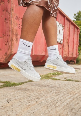 Nike Sportswear W AIR FORCE 1 FONTANKA Sneaker low grey fog/lemon wash/phantom W AIR FORCE 1 FONTANKA кроссовки женские низкие серый туман/лимонная заливка/фантом