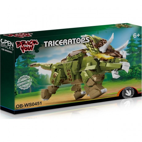 Open Bricks Open Bricks Triceratops Трицератопс открытого кирпича