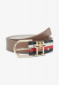 Tommy Hilfiger LUX 3 0 REV Belt oatmilk feather white mix LUX 3 0 REV Ремень овсяное перо белая смесь