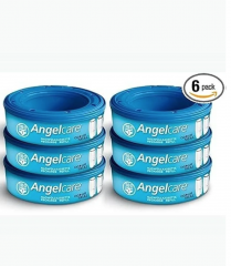 Angelcare Refill Cassette Plus 2320 сменные кассеты для утилизатора подгузников, 6 шт, антибактериальная плёнка, защита от запаха