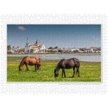 CALVENDO Puzzle CALVENDO Puzzle Emotionale Momente: El Rocio – Spaniens weltberuhmter Wallfahrtsort. Пазл CALVENDO Puzzle Эмоциональные моменты: Эль-Росио – всемирно известное место паломничества в Испании.