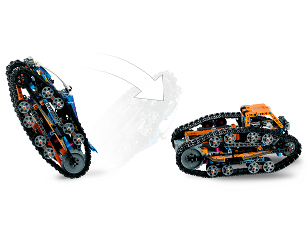 Lego App-gesteuertes Transformationsfahrzeug Транспортное средство трансформации, управляемое приложением