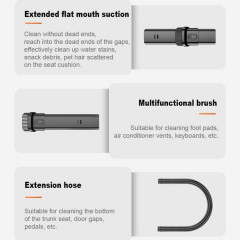 DOPWii DOPWii Akku-Handstaubsauger Akku-Handstaubsauger,10000Pa Kabellos Autostaubsauger mit Hepa-Filter, beutellos, Drahtloses Handheld Schwarz Беспроводной ручной пылесос DOPWii, беспроводной ручной пылесос, беспроводной автомобильный пылесос 10000 Па с