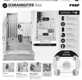 Reer защита для детей против падений с лестницы Simple-Lock aus Holz, 1 шт