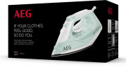 AEG AEG Dampfbugeleisen EasyLine DB 1740LG, 2400 W, Filtration mit Anti-Kalk-Patrone, Restwarmeanzeige, 110 g Dampfstoss  Паровой утюг AEG EasyLine DB 1740LG, 2400 Вт, фильтрация с картриджем от накипи, индикатор остаточного тепла, паровая порция 110 г