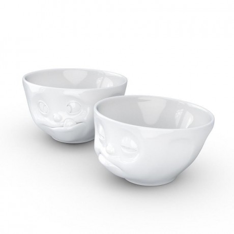 Fiftyeight Products TV Tassen Schalchen Set 2-tlg. - lecker & verpennt 0,20 L Набор подставок для телевизора 2 шт. - вкусный и проспал 0,20 л