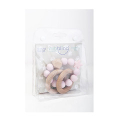 nibbling Beiss- und Rasselringe  Stellar Baby Pink Stellar Baby Pink кольца для прорезывания зубов и погремушки