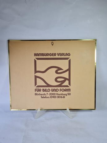 Картина винтажная "Поля в Овере" Винсент Ван Гог, золотистая рама, 43 x 35 см, Германия, 1960-70гг.