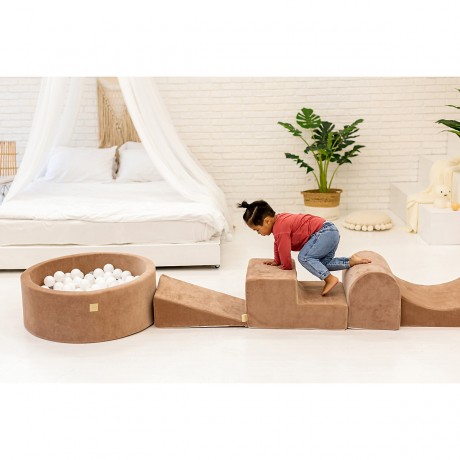 MeowBaby Spielset 145x45cm Baby Spielset Schaumspielblocke fur Ballebad Игровой набор 145x45см Детский игровой набор Пенопластовые игровые блоки для бассейна с шариками